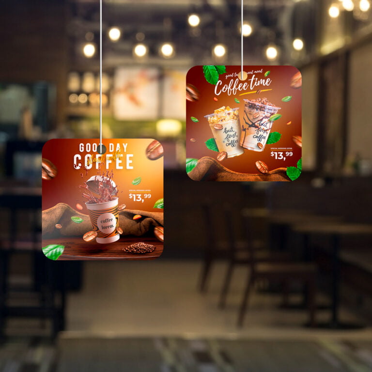 Blur coffee cafe shop restaurant with bokeh background